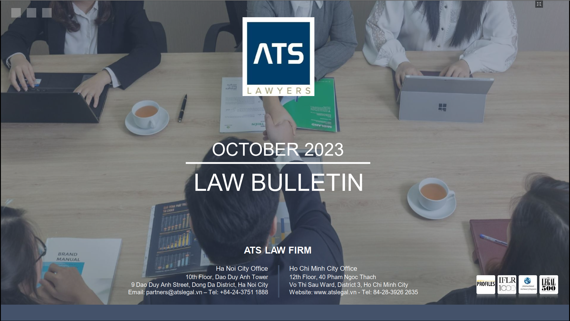 [ATS Law Firm] Law Bulletin October 2023